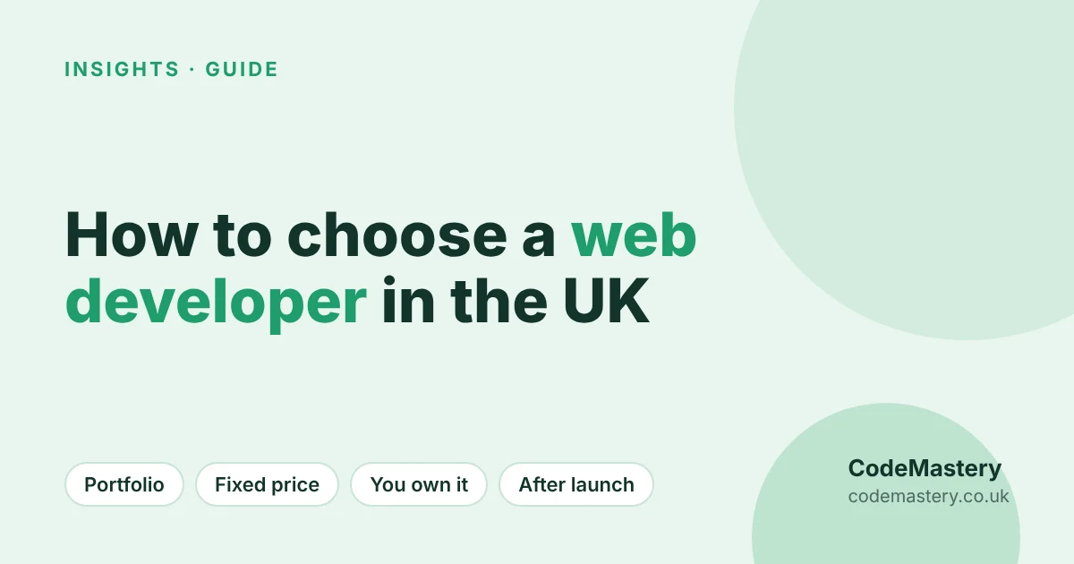 Web developer UK guide for small businesses